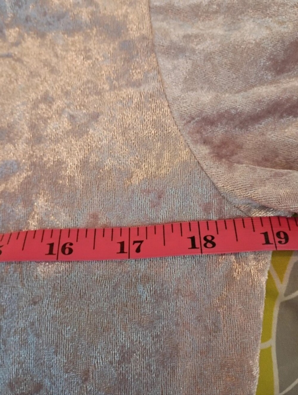 Shirt Size Medium Crushed Velvet Short Sleeve Tee - Blush Pink - Picture 6 of 8